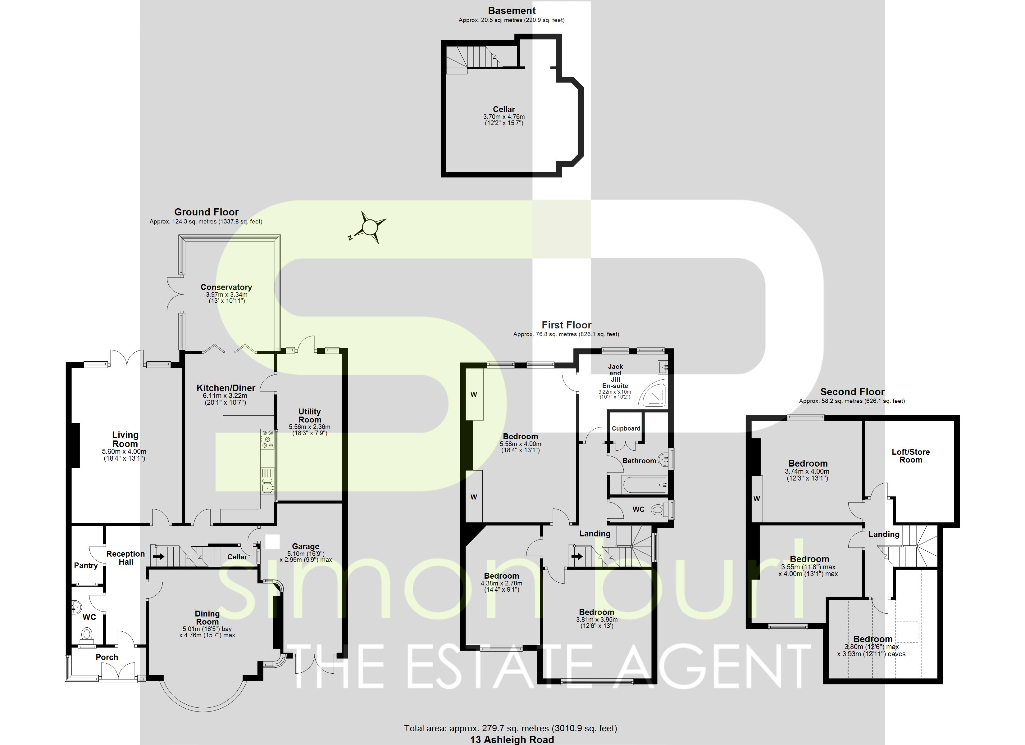 Floorplan for Ashleigh Road, Solihull