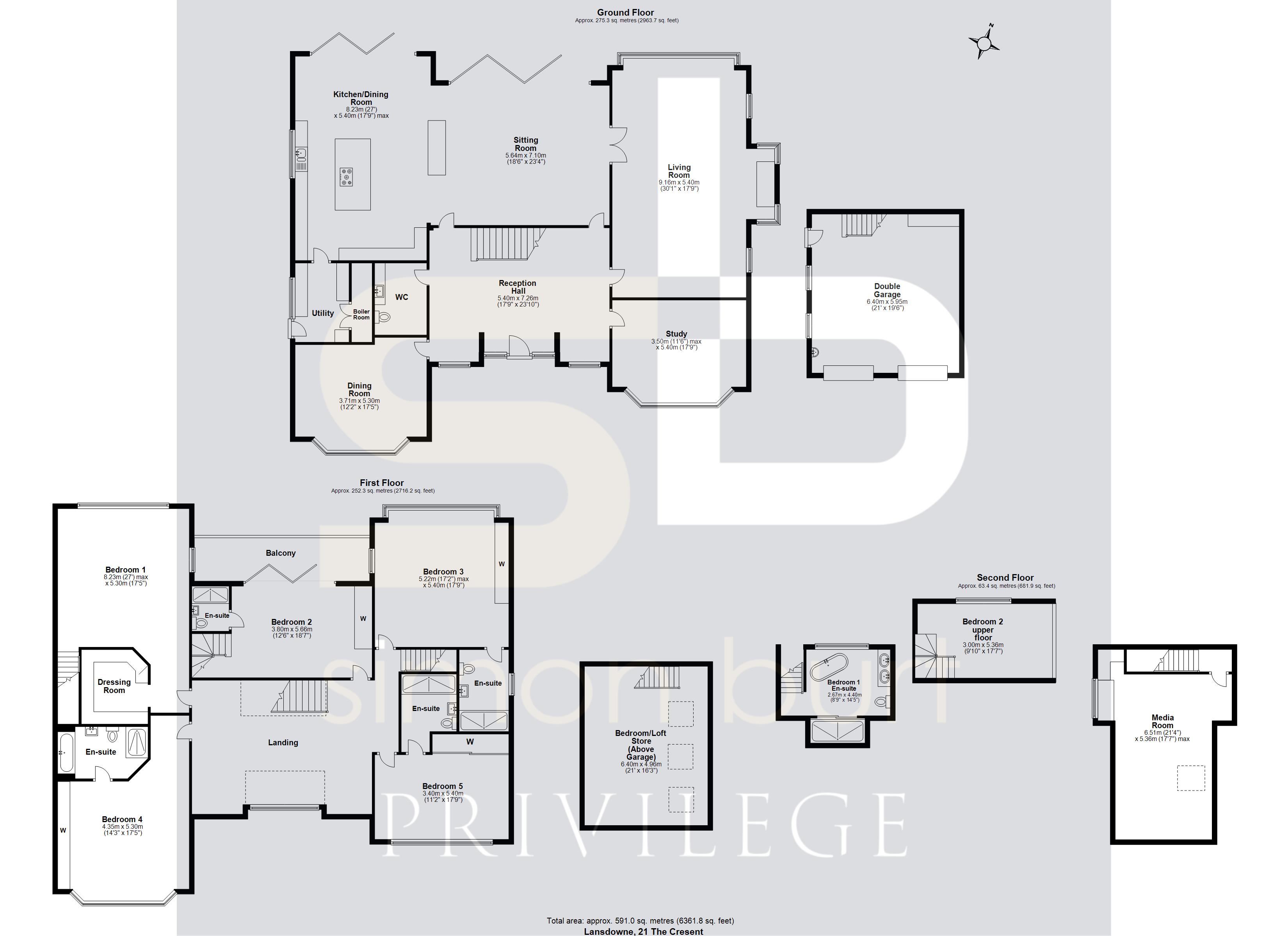 Floorplan for 21 The Crescent, Solihull