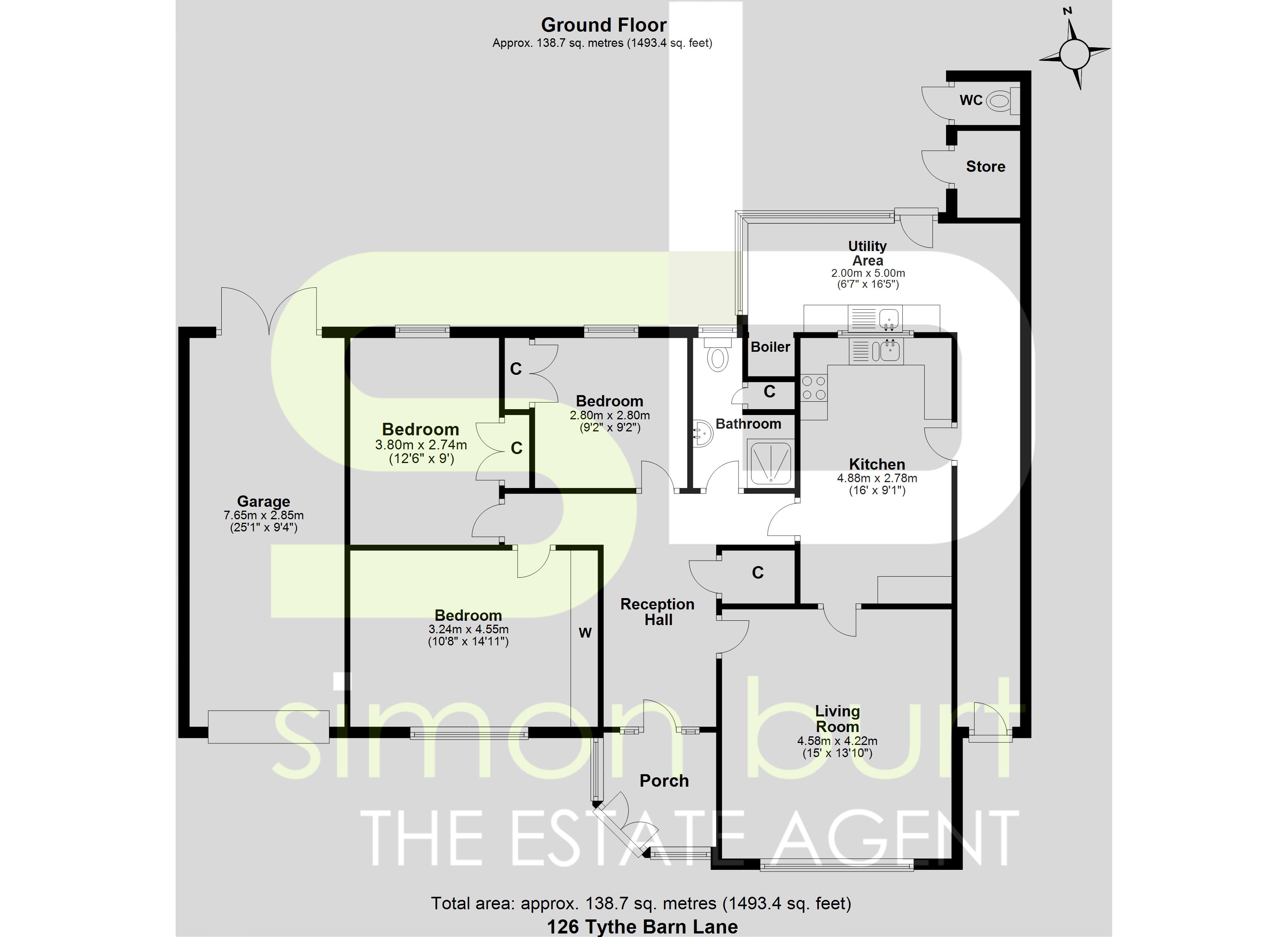 Floorplan for Tythe Barn Lane, Solihull