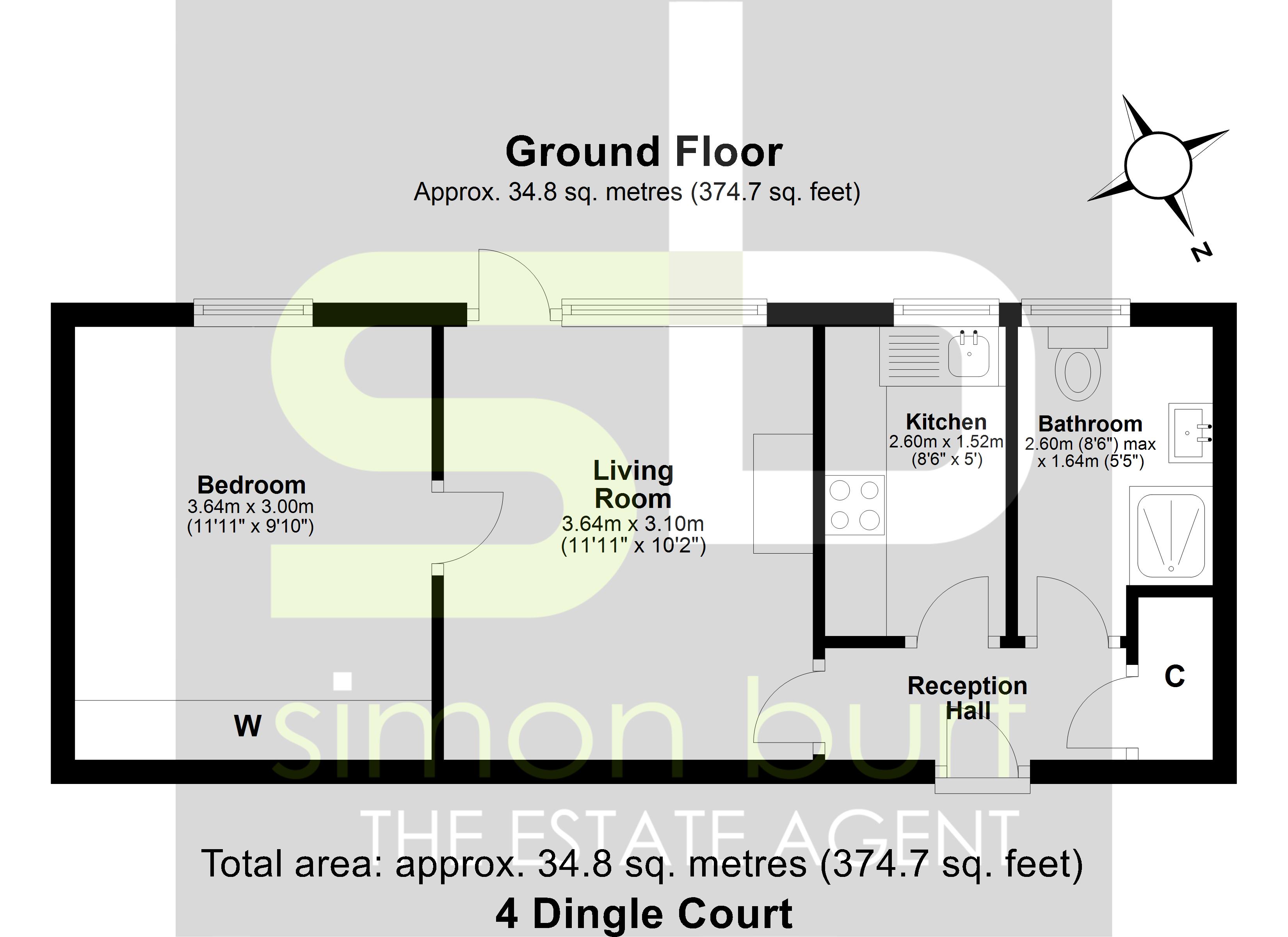 Floorplan for Dingle Court, Solihull