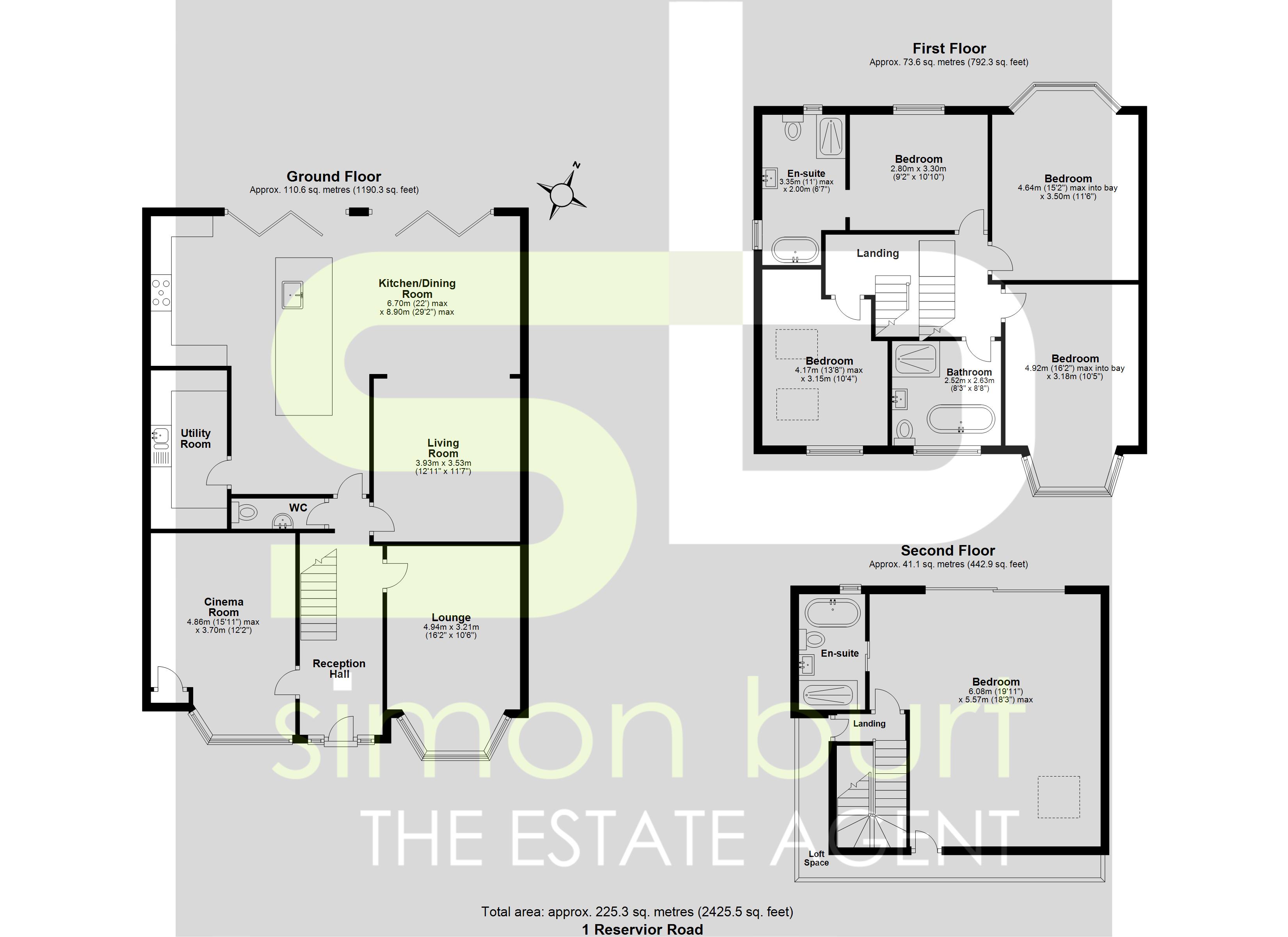 Floorplan for Reservoir Road, Solihull