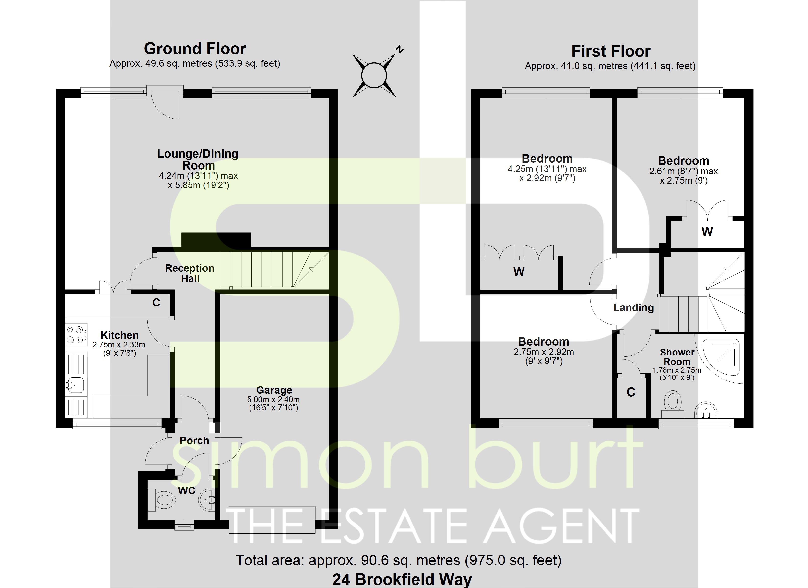 Floorplan for Brookfield Way, Solihull