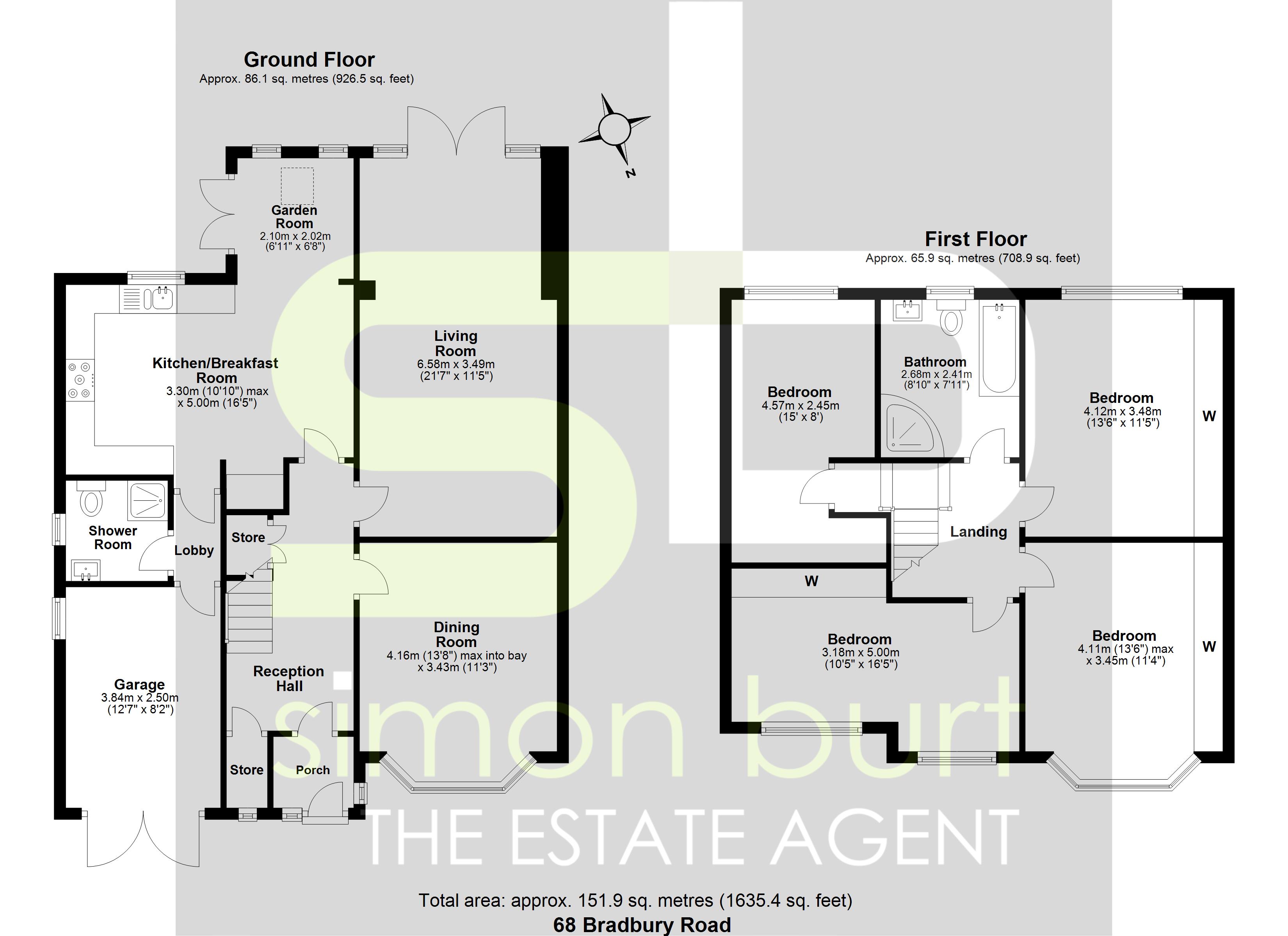 Floorplan for Bradbury Road, Solihull