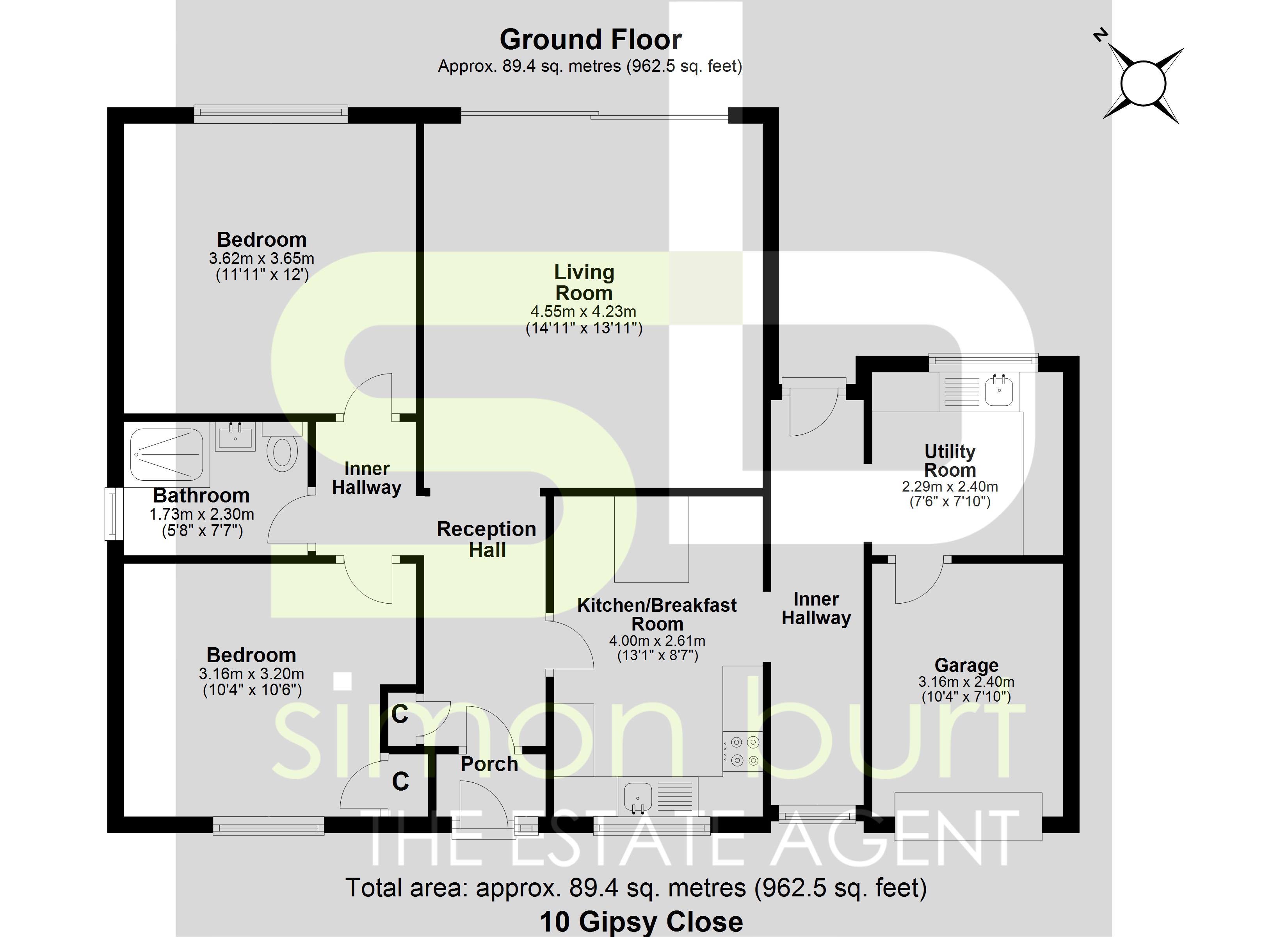 Floorplan for Gipsy Close, Coventry