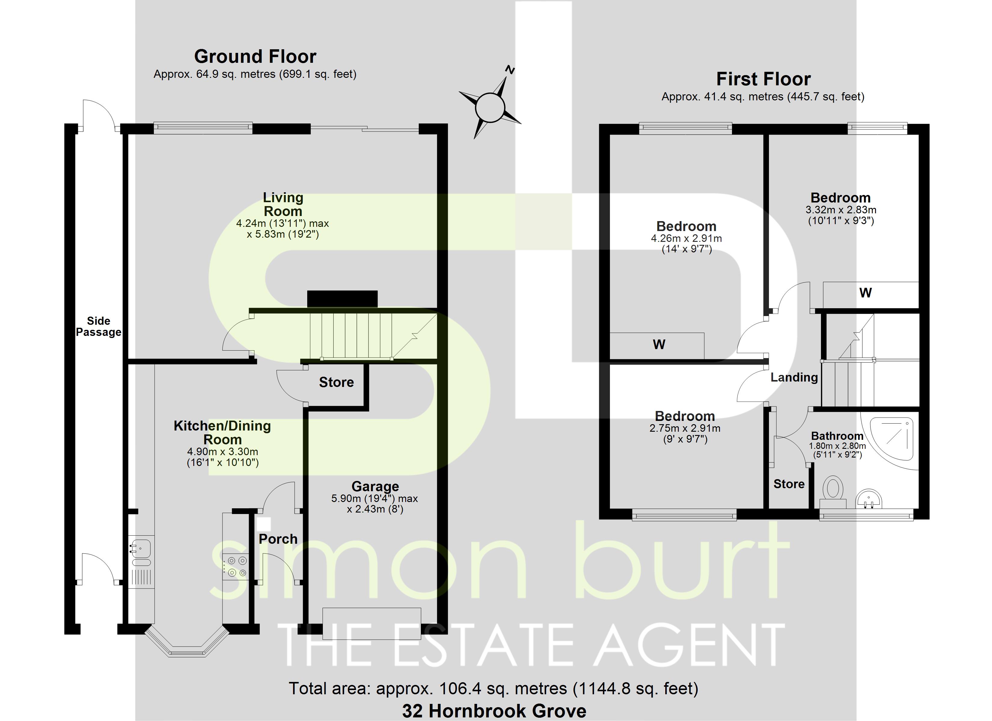 Floorplan for Hornbrook Grove, Solihull