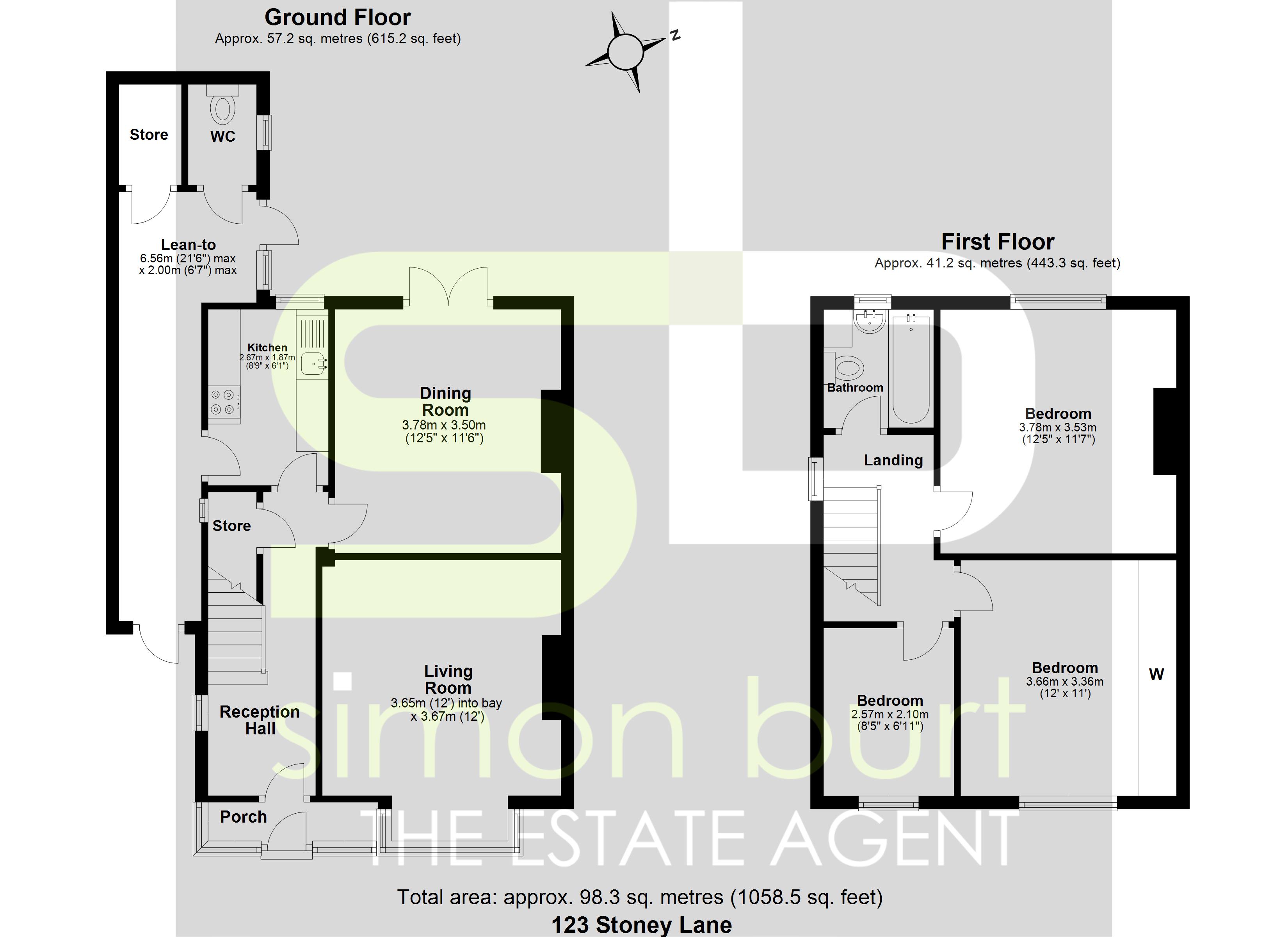 Floorplan for Stoney Lane, Birmingham