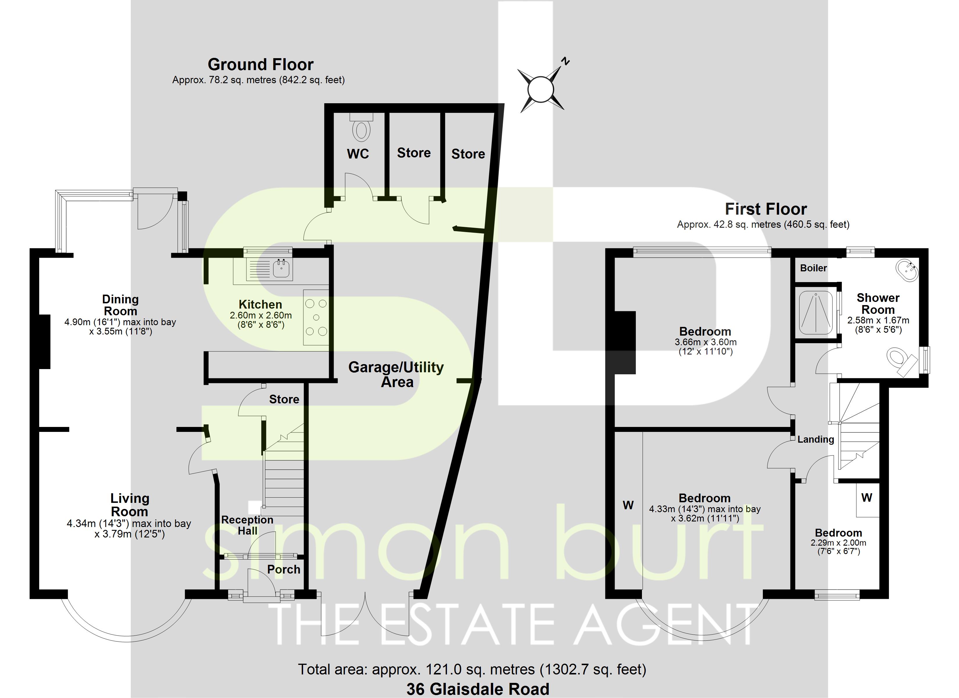 Floorplan for Glaisdale Road, Birmingham