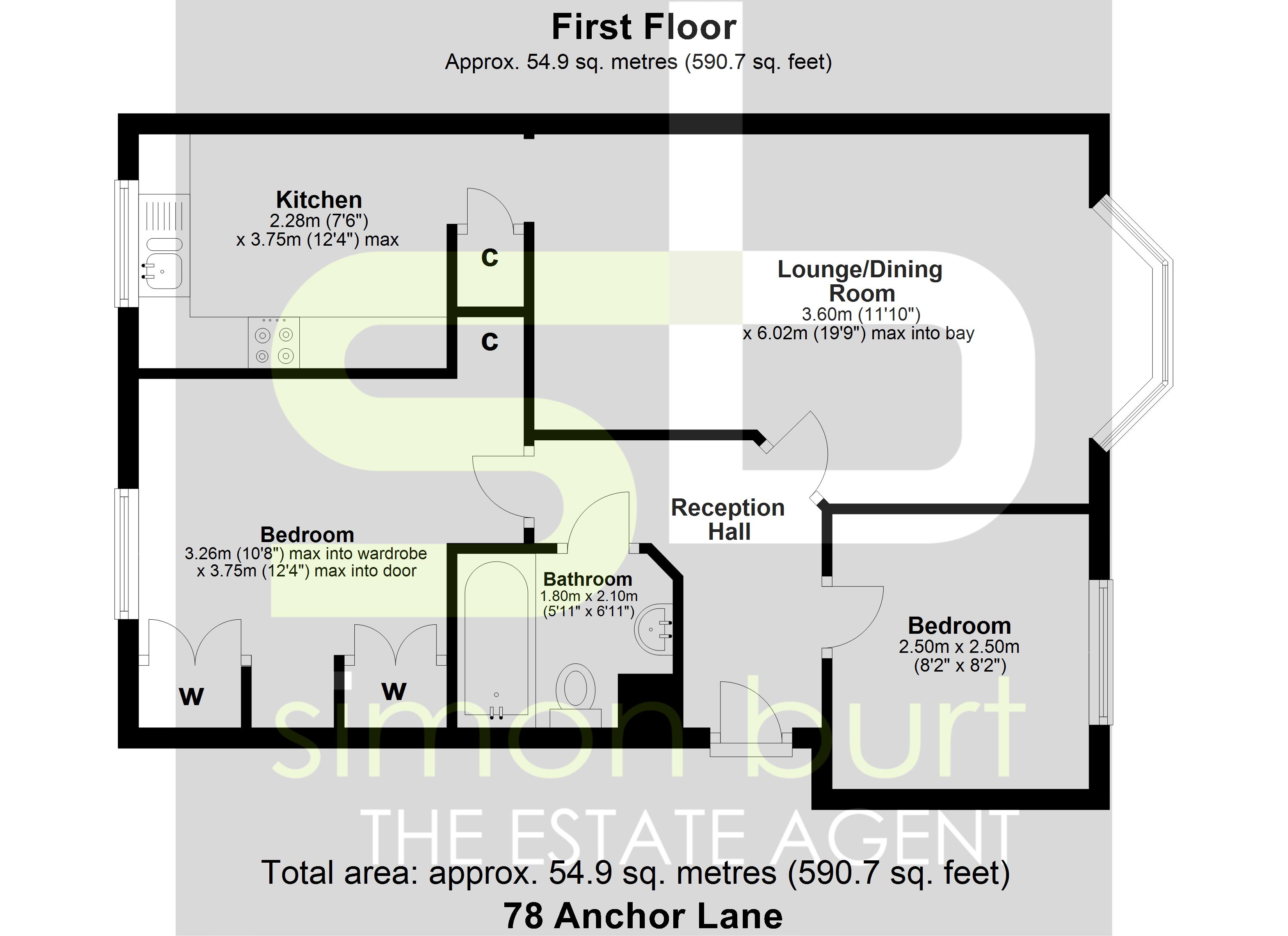 Floorplan for Anchor Lane, Solihull