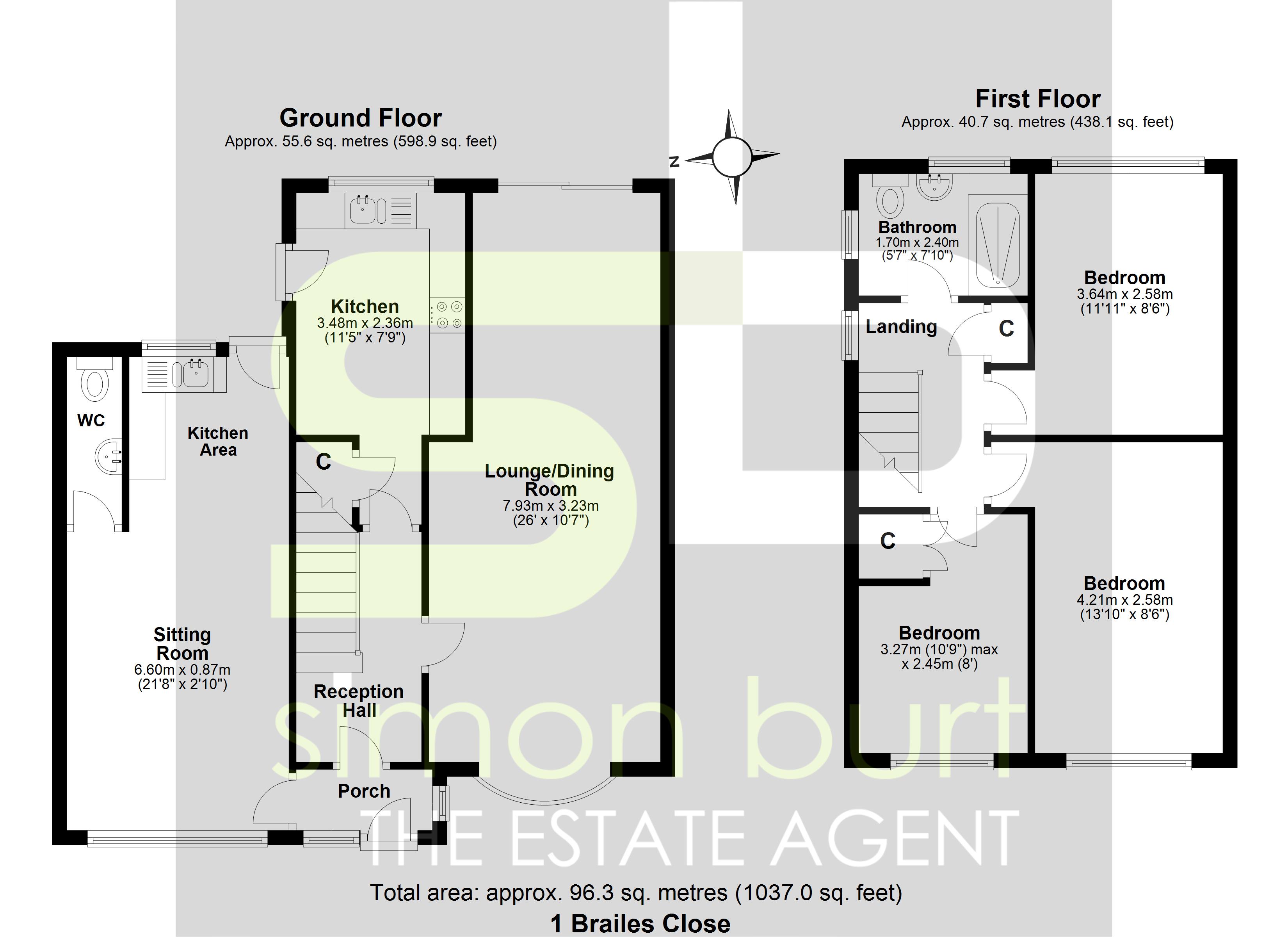 Floorplan for Brailes Close, Solihull