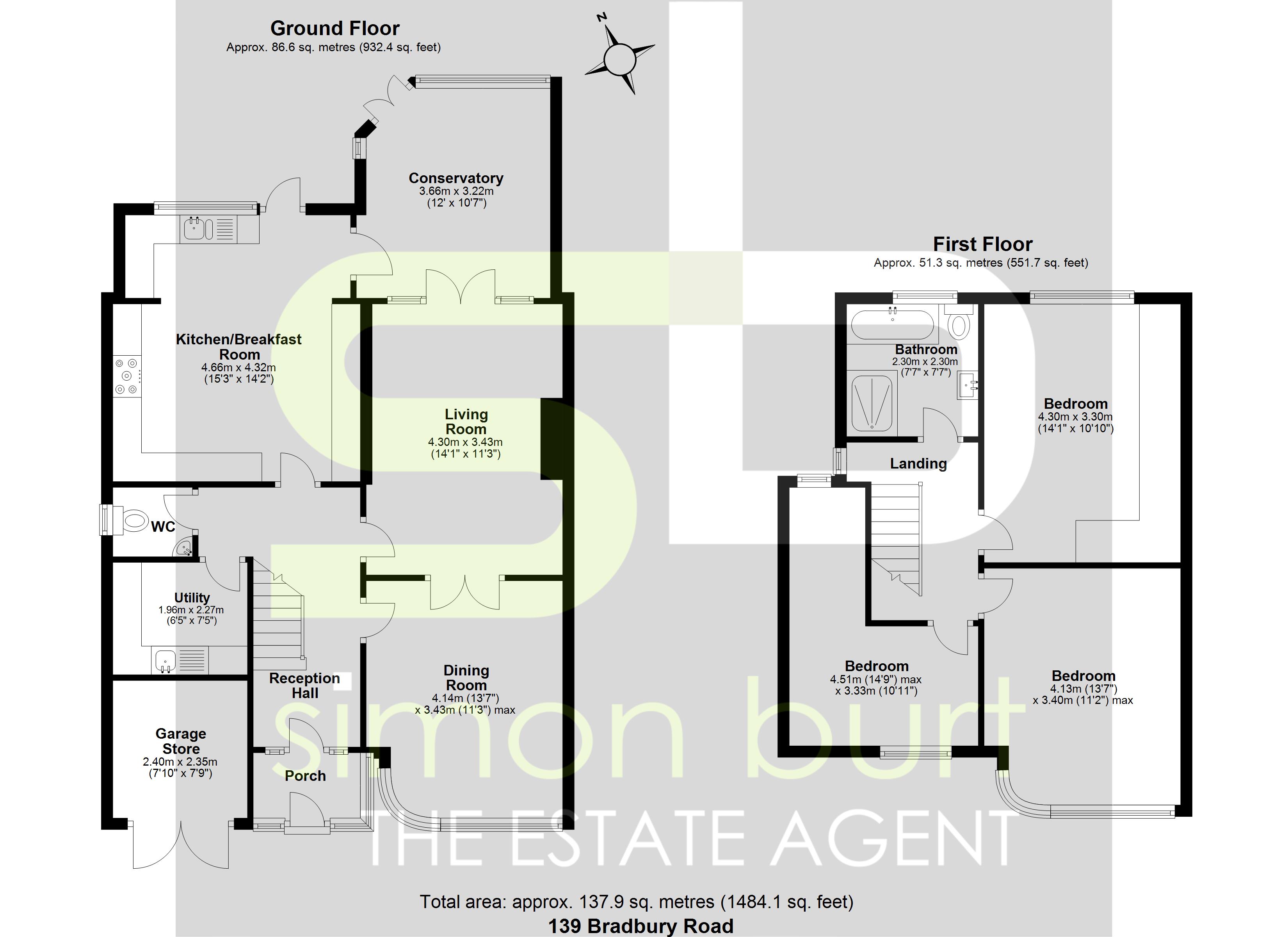 Floorplan for Bradbury Road, Solihull