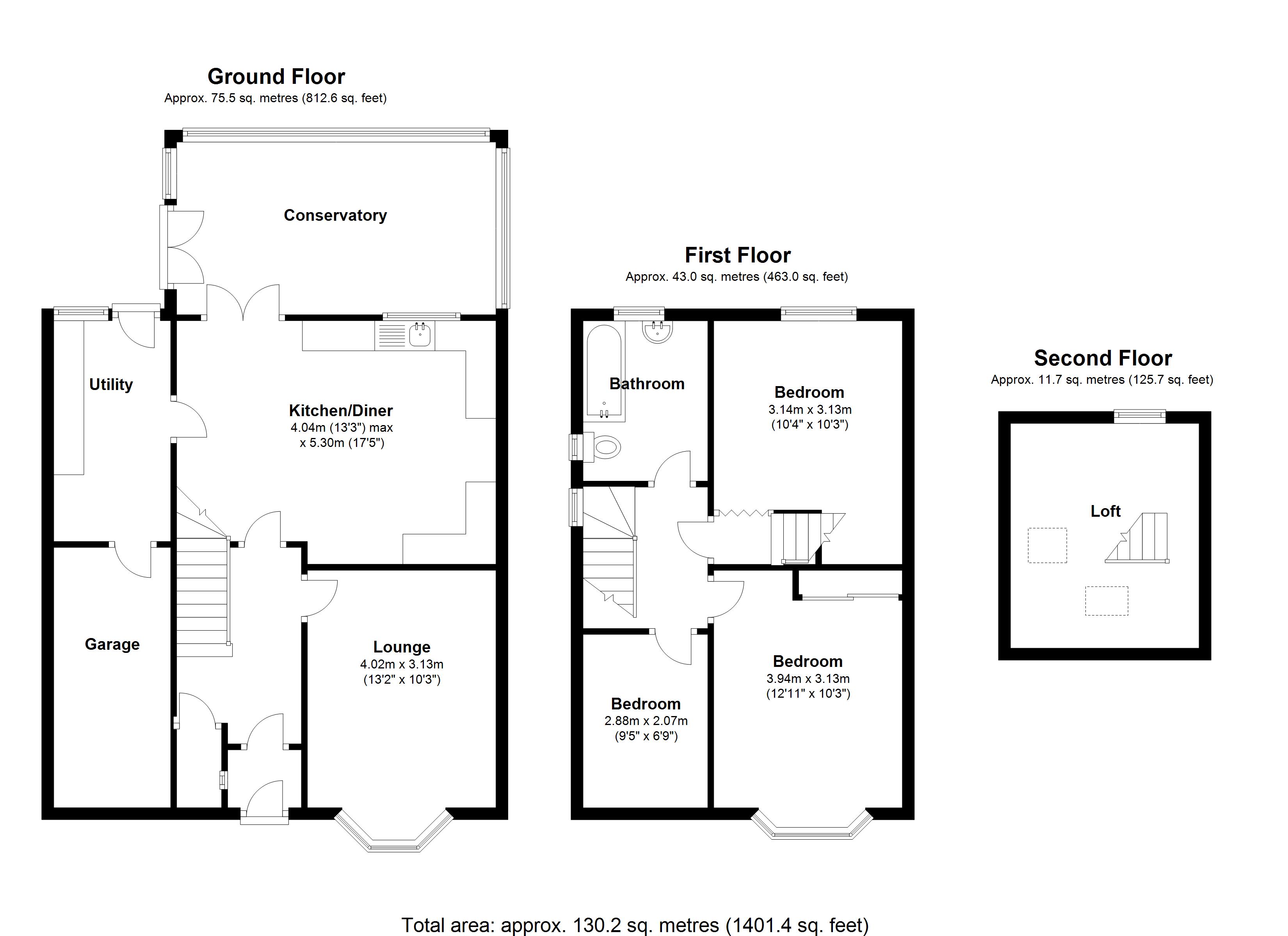 Floorplan for Lyndon Road, Solihull