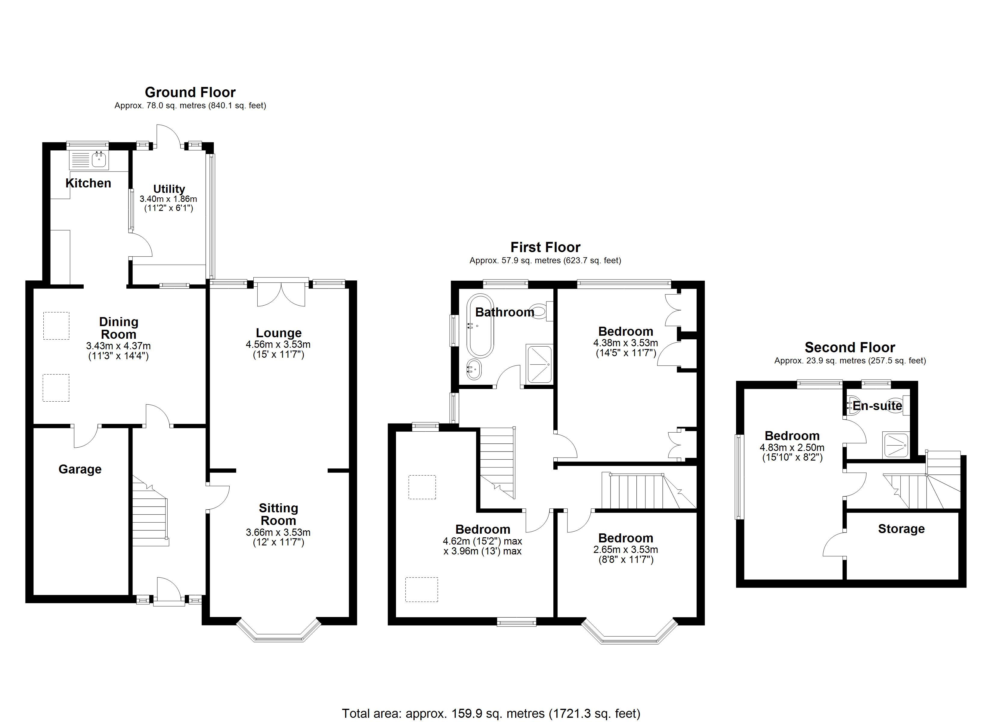 Floorplan for Bradbury Road, Solihull