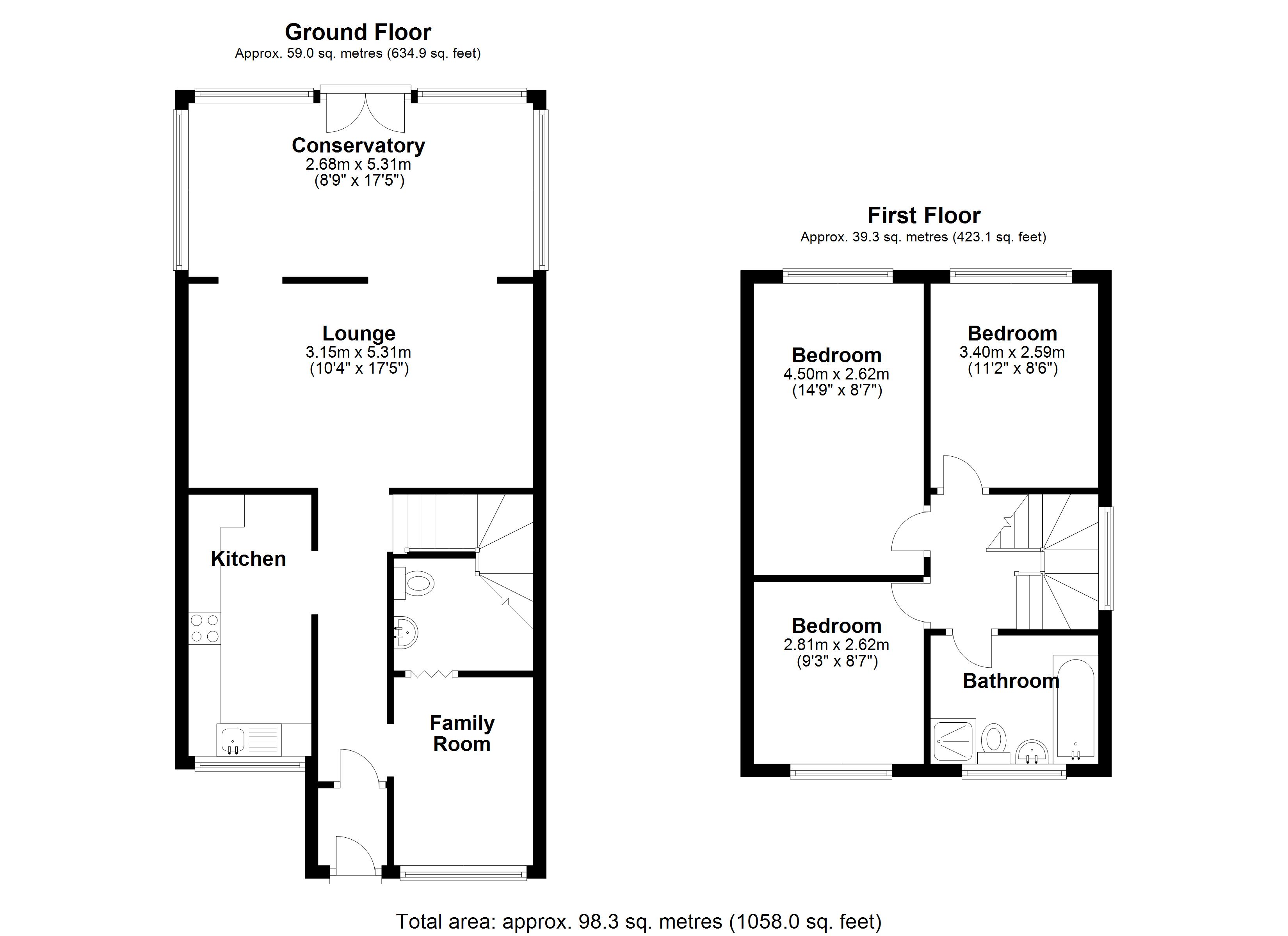 Floorplan for Walsgrave Drive, Solihull